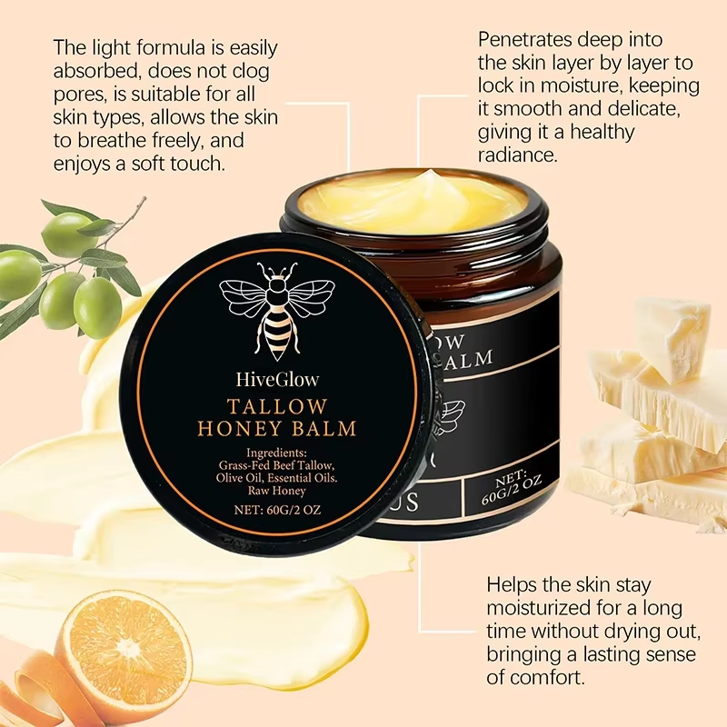 Beef Tallow Honey Balm